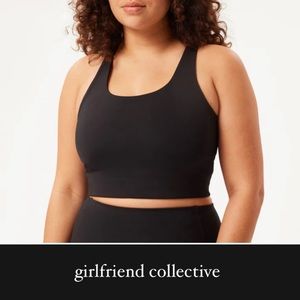 Girlfriend Collective Paloma Racerback Sports Bra in Black • 5XL